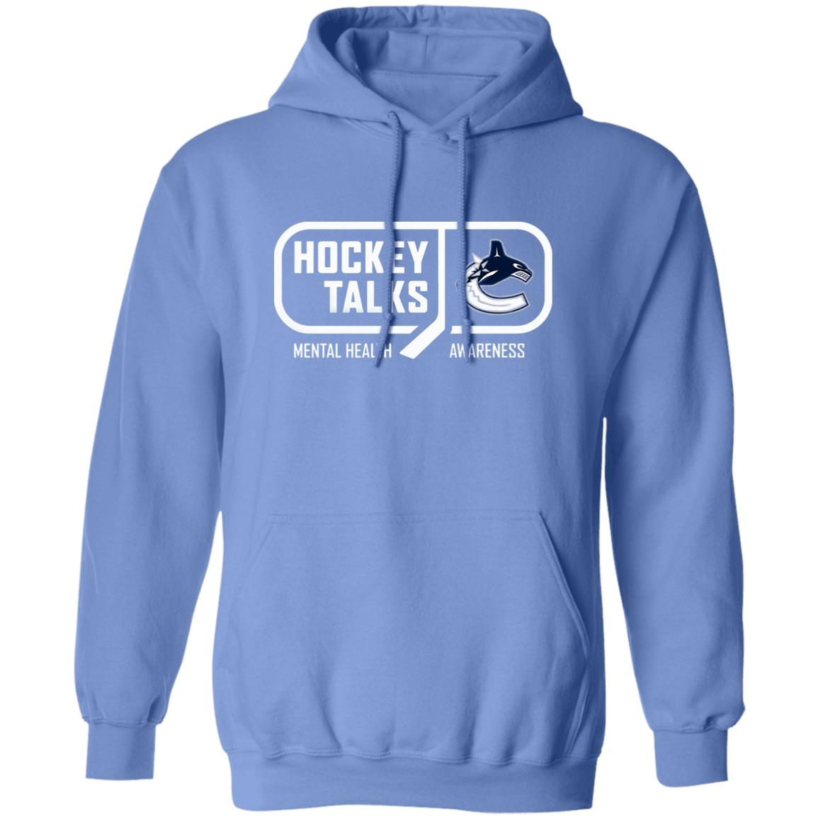 Vancouver Canucks Hockey Talks T-Shirt Myrtle Beach Pelicans Obvious Shirts Obvious Shirts Hoodie Sweatshirt - Teechipus