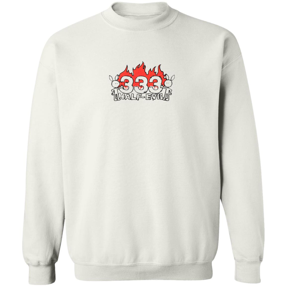 Kodone Embroidered Flame Logo Hoodie 333 Half Evil Merch 333 Halfevilco Merch Store Hooded Sweatshirt - Teechipus