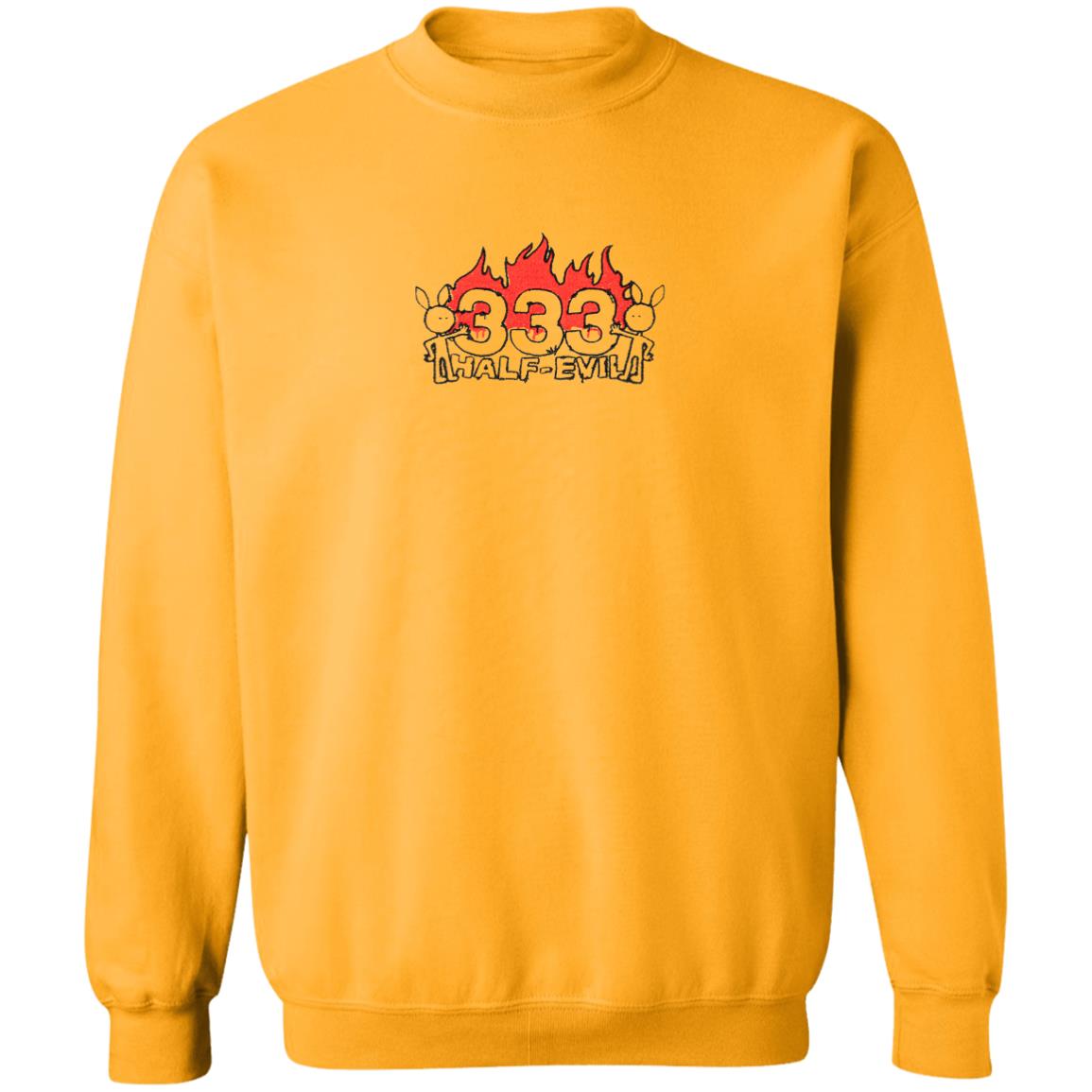 Kodone Embroidered Flame Logo Hoodie 333 Half Evil Merch 333 Halfevilco Merch Store Hooded Sweatshirt - Teechipus