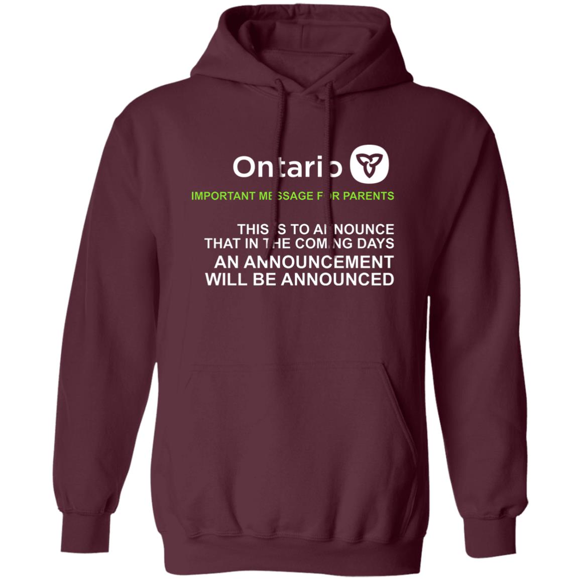 Ontario Government Announcement Shirt Ontario T Shirt Ontario Travis Dhanraj Government T Shirt Hoodie Sweatshirt - Teechipus