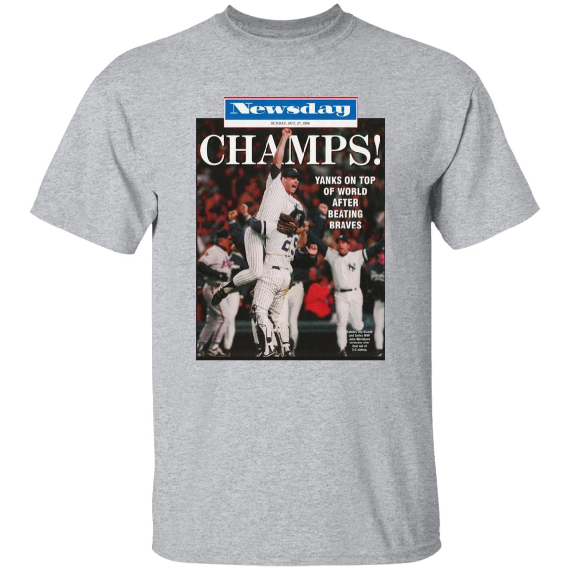Clint Frazier Newsday Cover Of The Yankees Champions Shirt Clint Frazier Yankees Champions 1996 Shirt Hoodie Sweatshirt - Teechipus