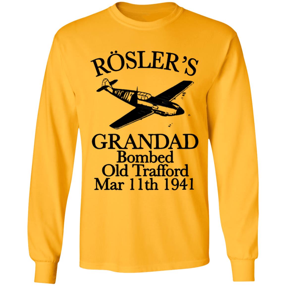 Rösler's Grandad Bombed Old Trafford Shirt Hoodie Sweatshirt - Teechipus
