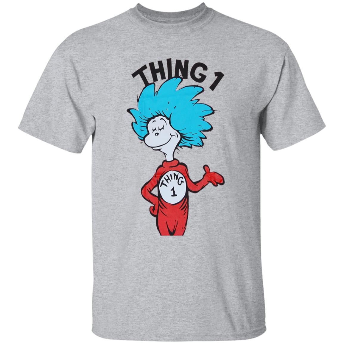 Thing 1 shirt Thing One Shirt Dr Seuss Thing 1 Shirt Hoodie Sweatshirt - Teechipus