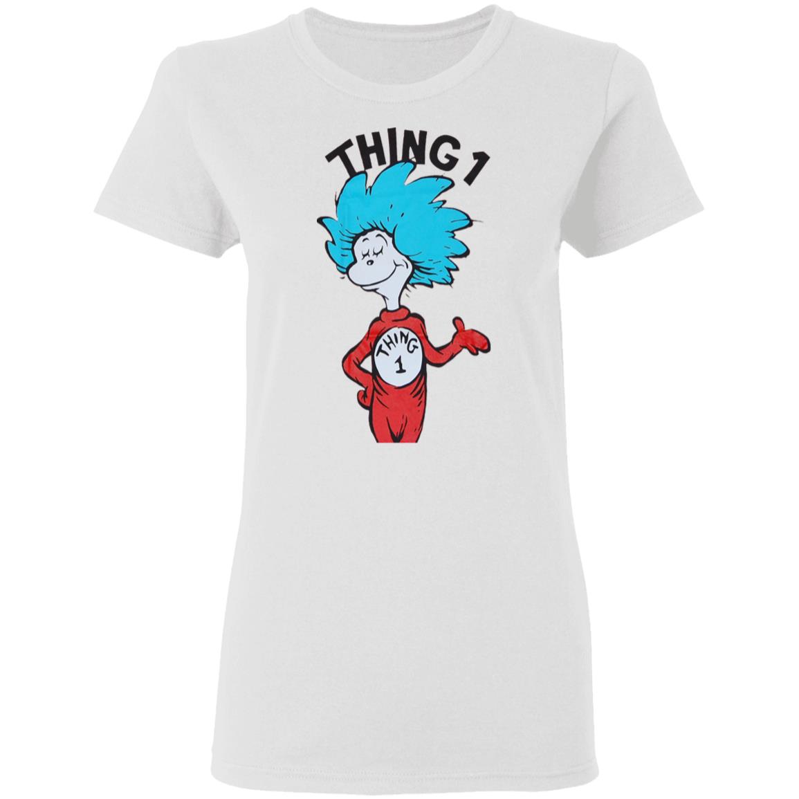 Thing 1 shirt Thing One Shirt Dr Seuss Thing 1 Shirt Hoodie Sweatshirt - Teechipus