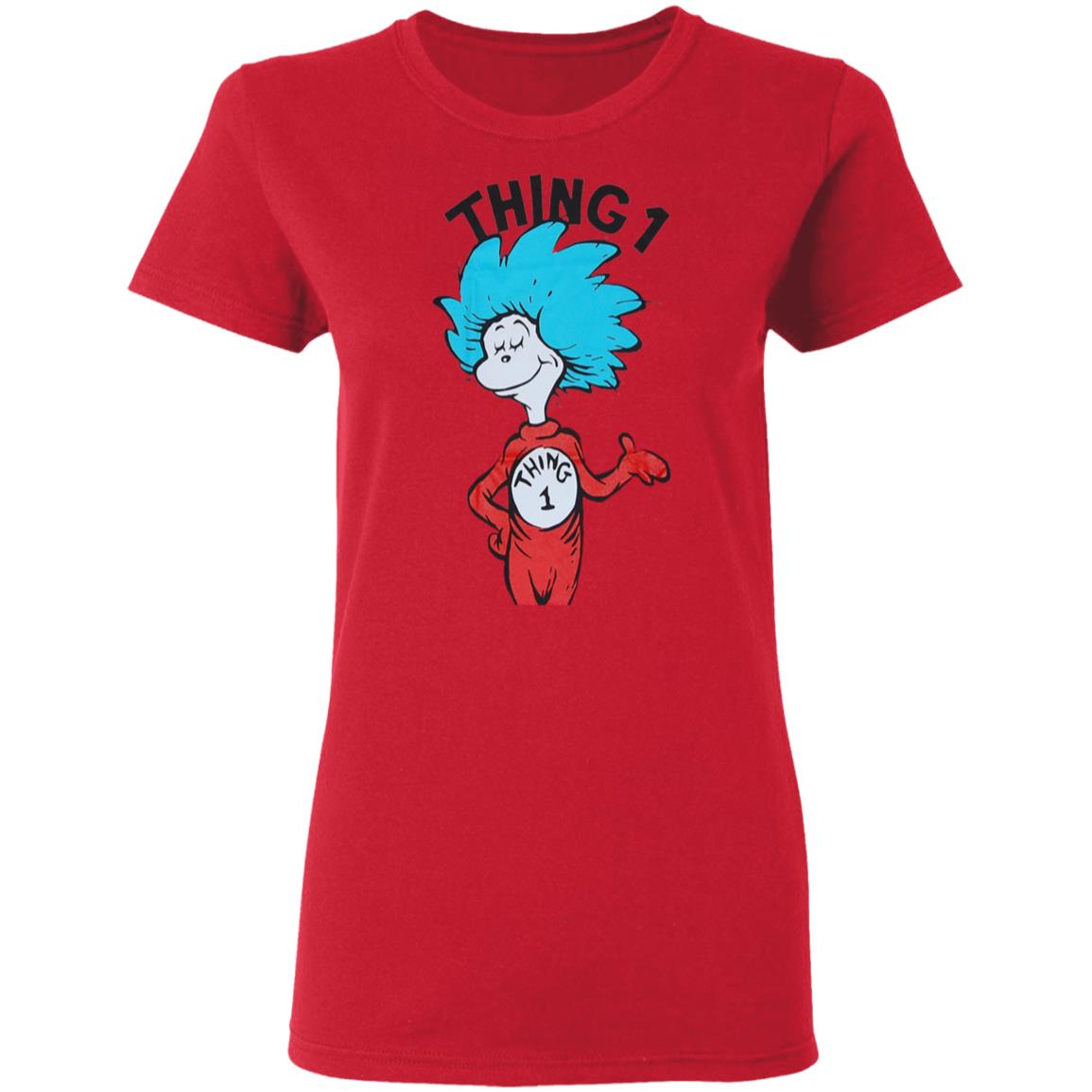Thing 1 shirt Thing One Shirt Dr Seuss Thing 1 Shirt Hoodie Sweatshirt - Teechipus