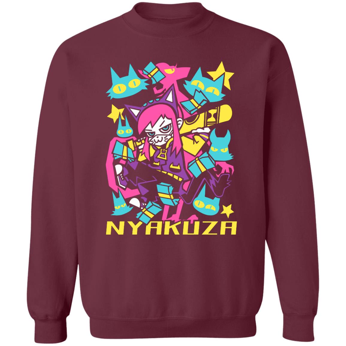Fangamer Store Nyakuza Metro Shirt Fangamer Merch A Hat In Time Nyakuza Metro Long Sleeve Sweatshirt Crewneck hoodie - Teechipus