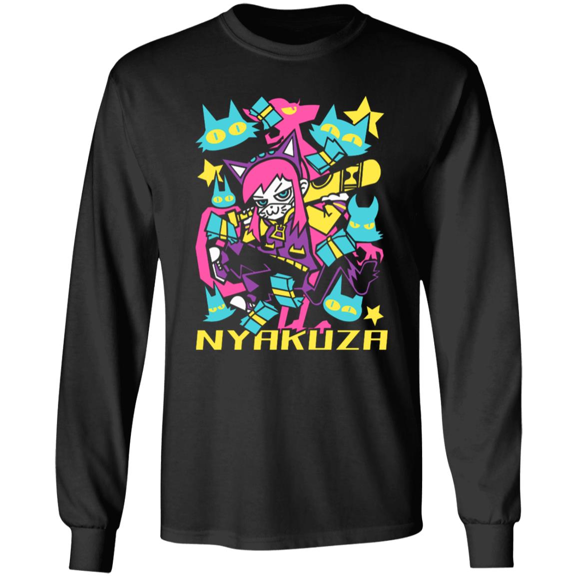Fangamer Store Nyakuza Metro Shirt Fangamer Merch A Hat In Time Nyakuza Metro Long Sleeve Sweatshirt Crewneck hoodie - Teechipus