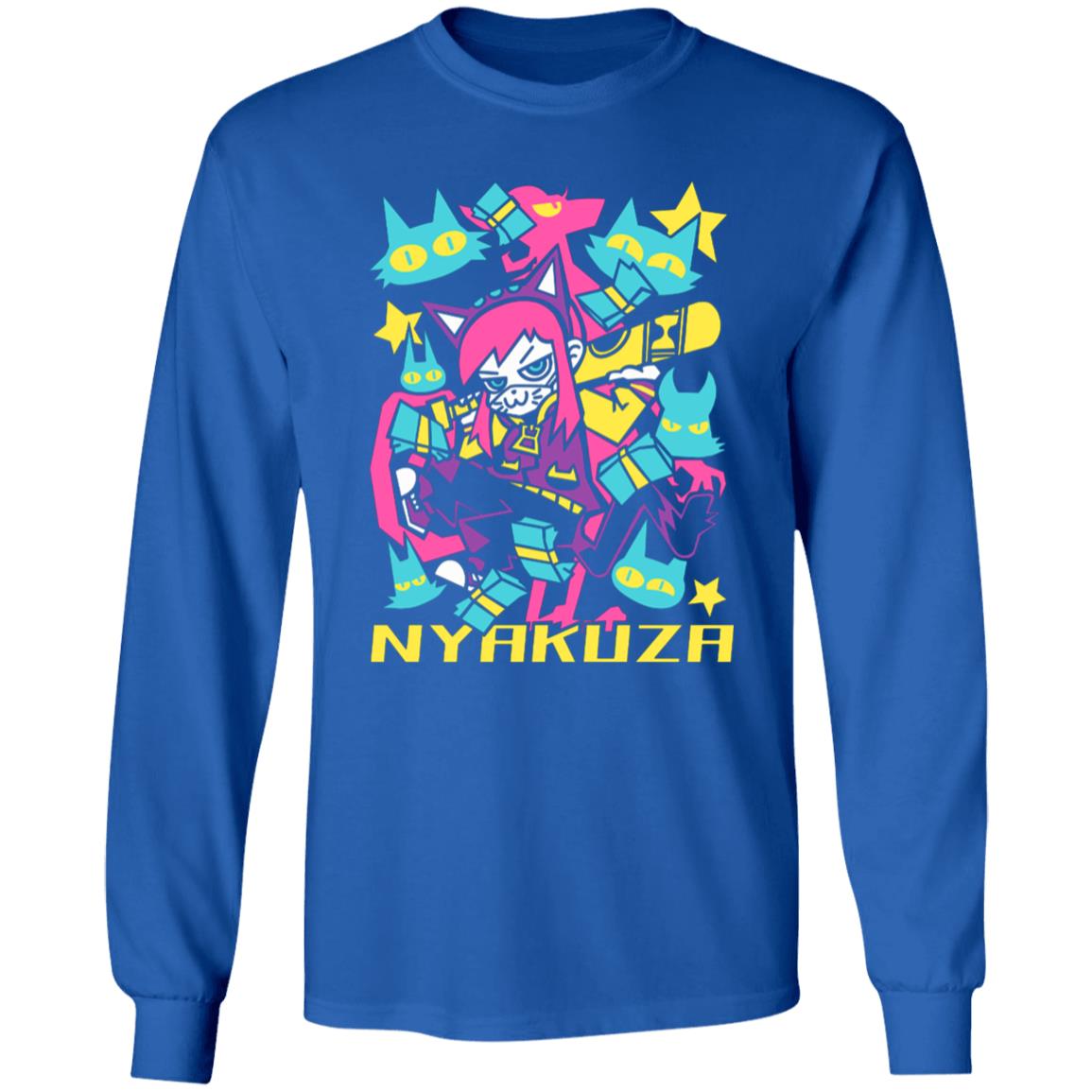 Fangamer Store Nyakuza Metro Shirt Fangamer Merch A Hat In Time Nyakuza Metro Long Sleeve Sweatshirt Crewneck hoodie - Teechipus