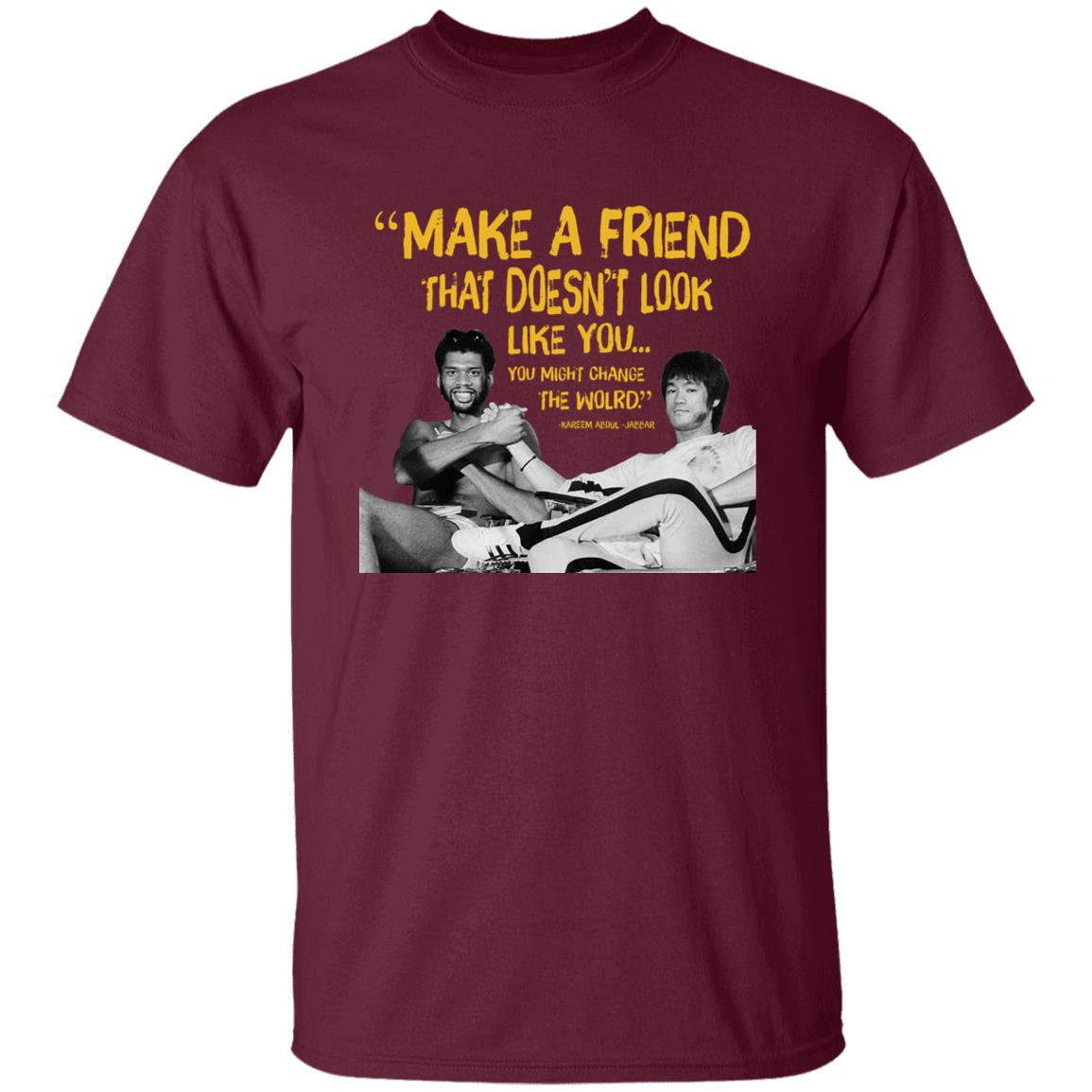 Kareem Abdul Jabbar T Shirt Make A Friend That Doesn't Look Like You Shirt Hoodie Sweatshirt - Teechipus