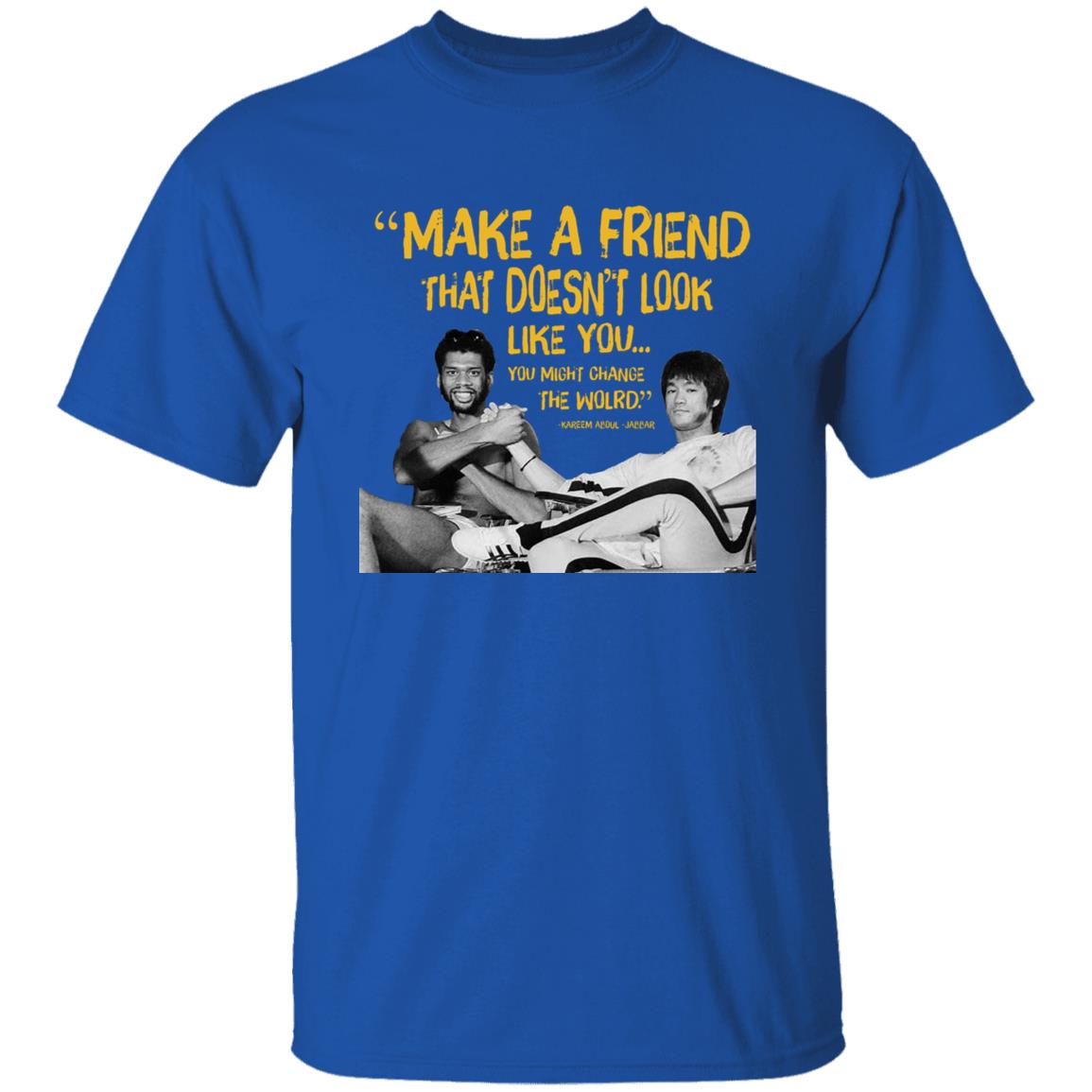 Kareem Abdul Jabbar T Shirt Make A Friend That Doesn't Look Like You Shirt Hoodie Sweatshirt - Teechipus