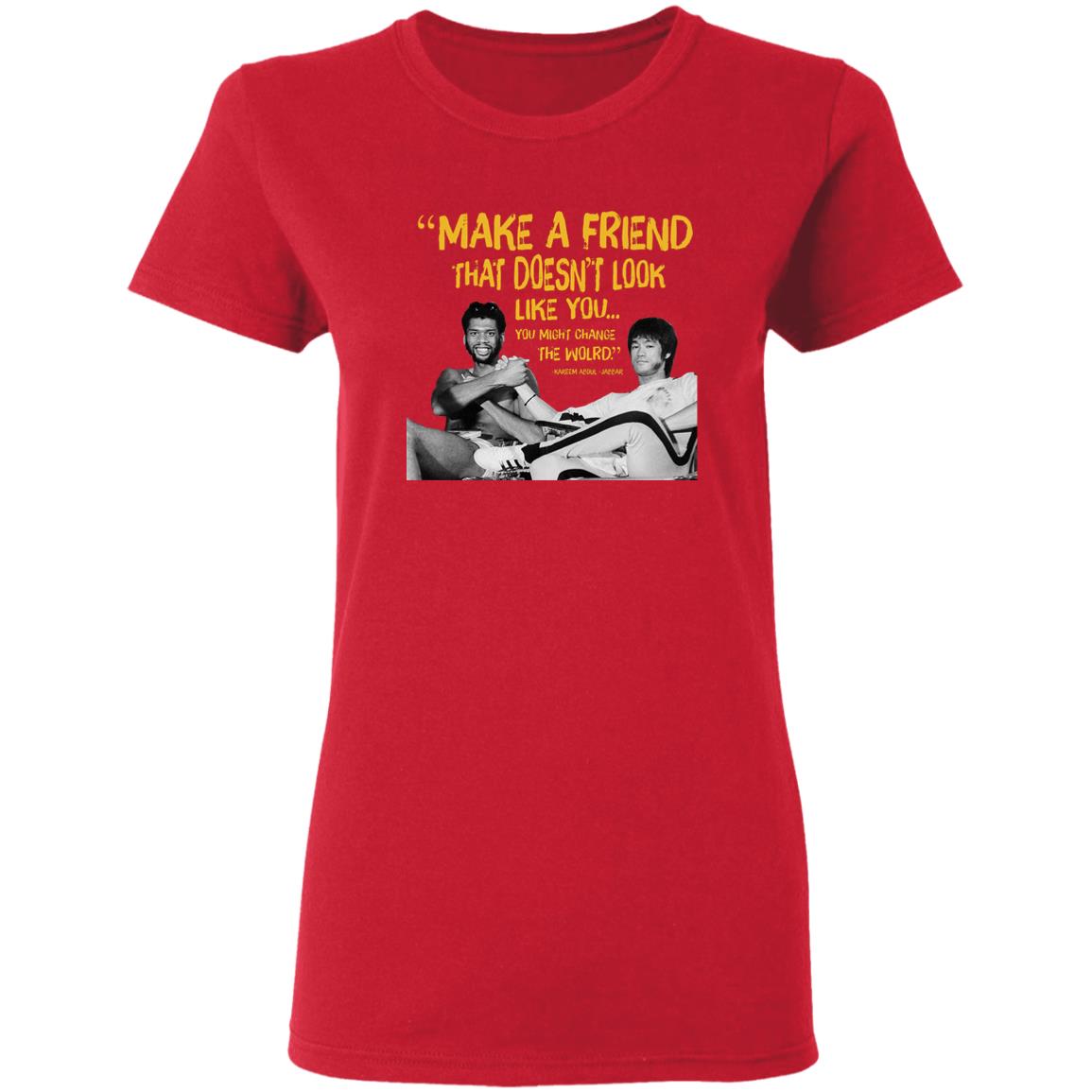 Kareem Abdul Jabbar T Shirt Make A Friend That Doesn't Look Like You Shirt Hoodie Sweatshirt - Teechipus