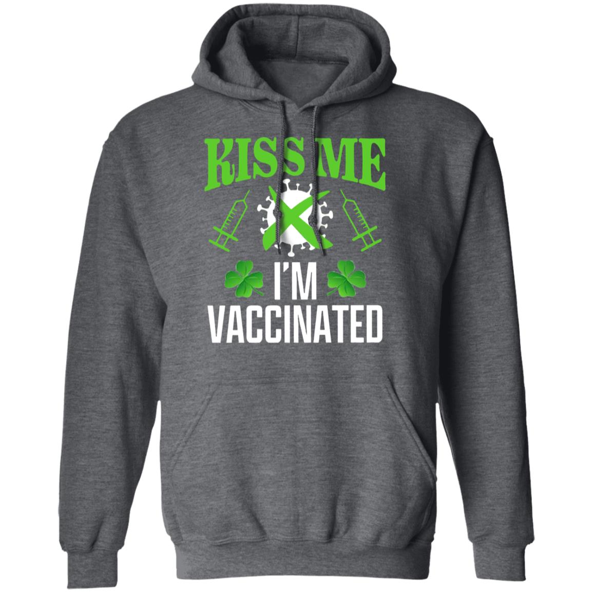 Kiss Me Im Vaccinated Shirt St Patrick Kiss Me Im Vaccinated Shirt Shamrock Kiss Me Im Vaccinated Shirt - Teechipus