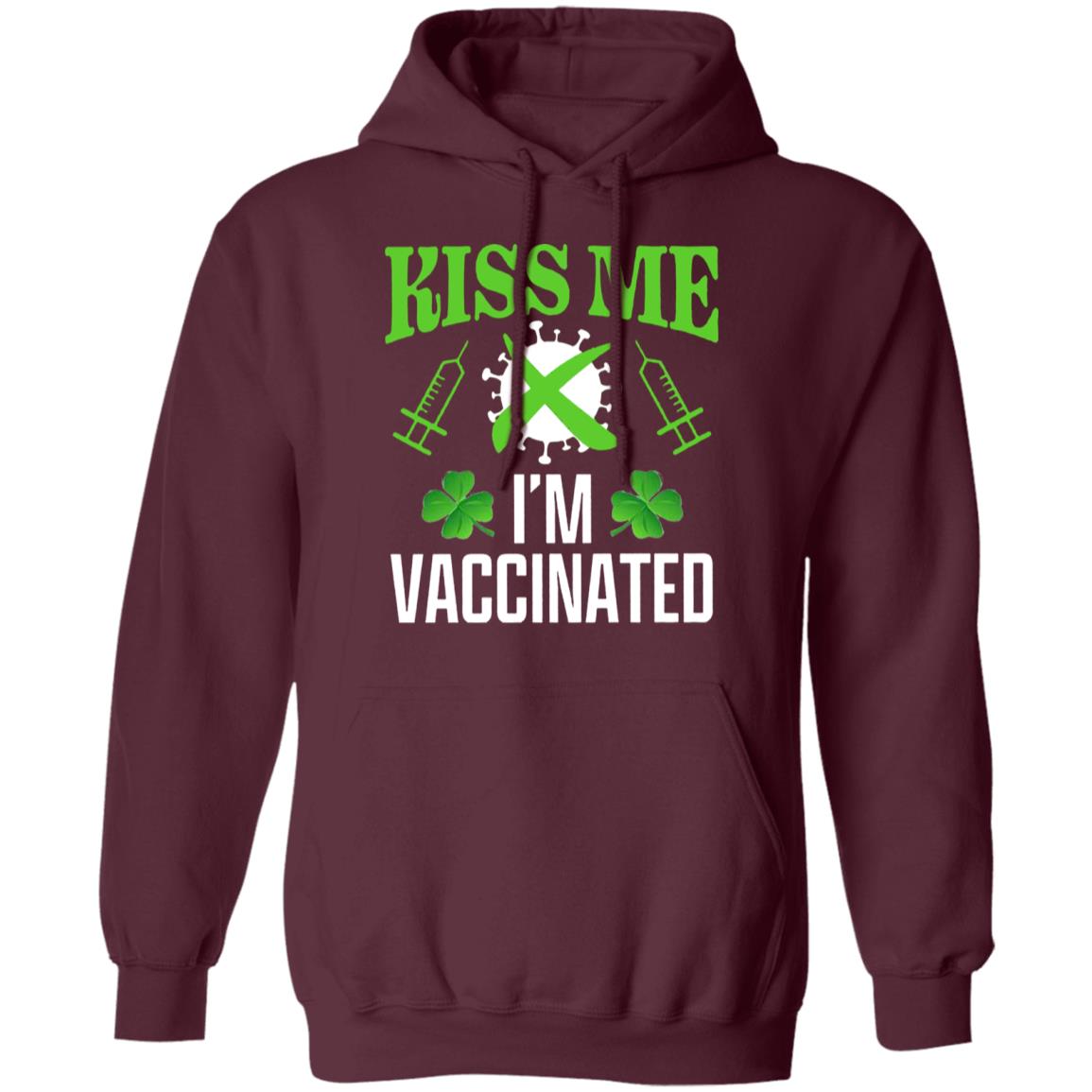 Kiss Me Im Vaccinated Shirt St Patrick Kiss Me Im Vaccinated Shirt Shamrock Kiss Me Im Vaccinated Shirt - Teechipus