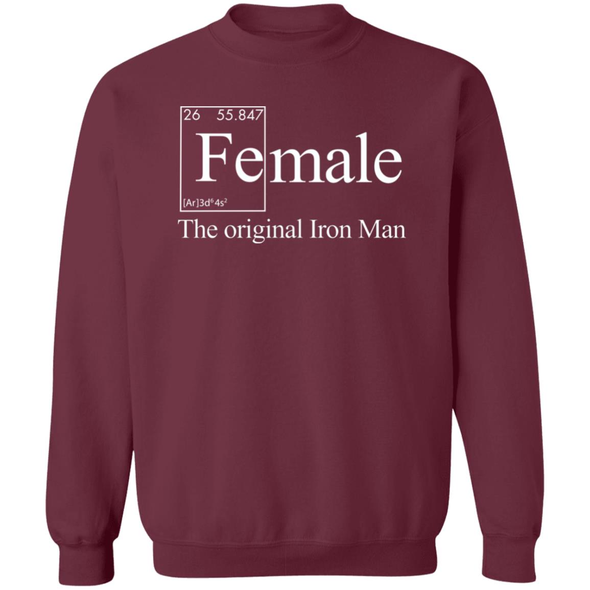 Female The Original Iron Man T-Shirt Jonathan Eisen Female The Original Iron Man T-Shirt Hoodie Sweatshirt - Teechipus