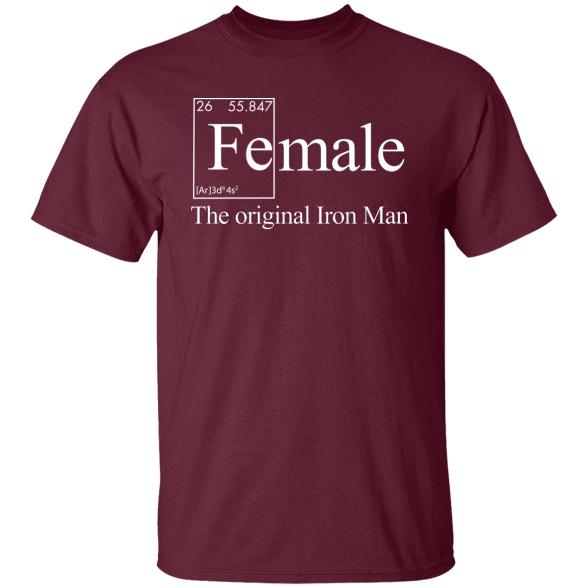 Female The Original Iron Man T-Shirt Jonathan Eisen Female The Original Iron Man T-Shirt Hoodie Sweatshirt - Teechipus