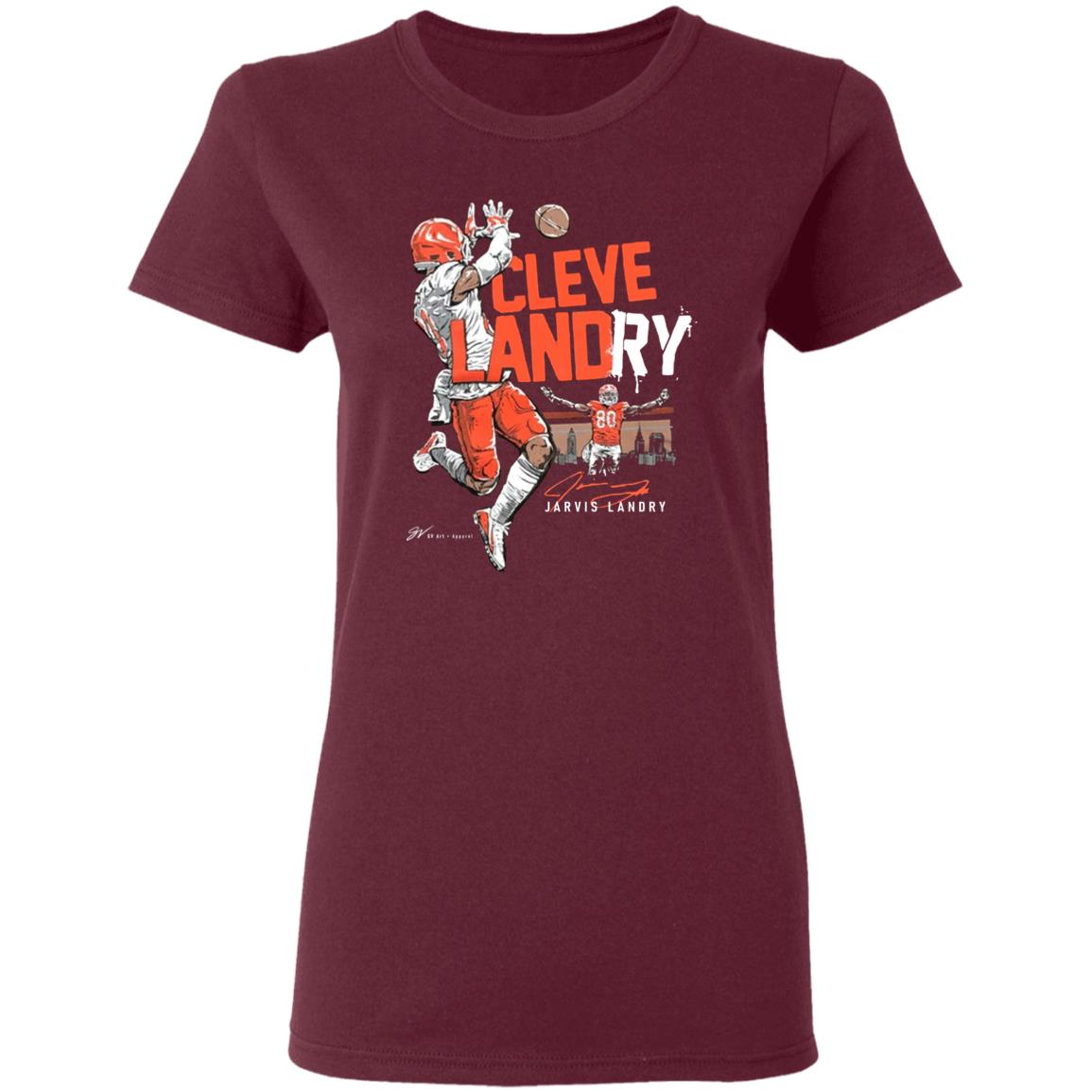 Jarvis Landry Clevelandry T Shirt Gv Art Apparel Jarvis Landry Cleveland T Shirt Hoodie Sweatshirt - Teechipus