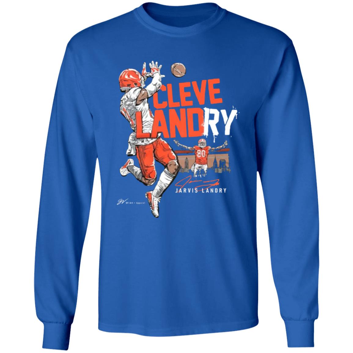 Jarvis Landry Clevelandry T Shirt Gv Art Apparel Jarvis Landry Cleveland T Shirt Hoodie Sweatshirt - Teechipus