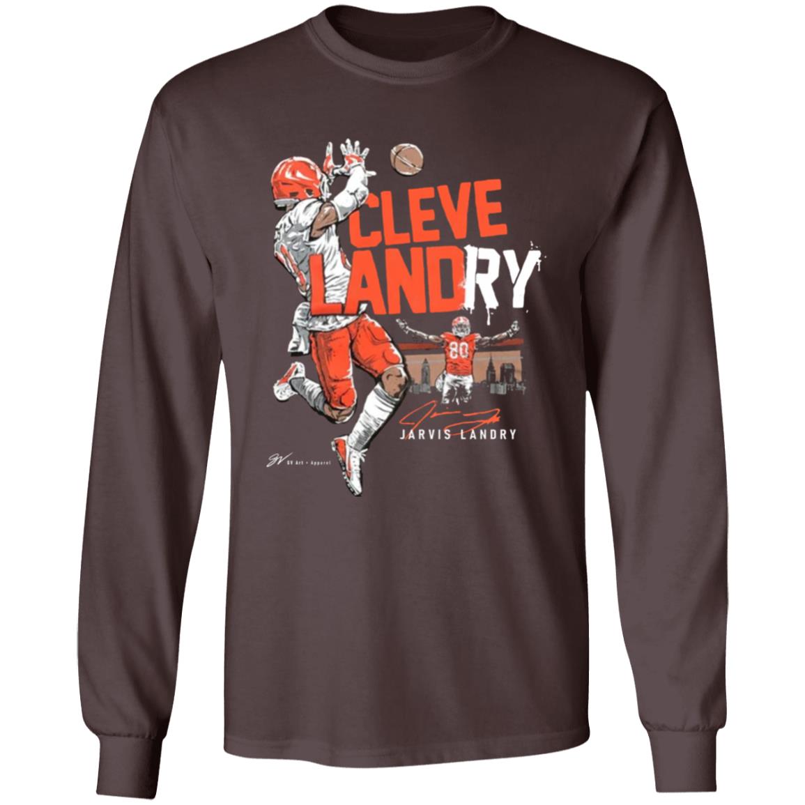 Jarvis Landry Clevelandry T Shirt Gv Art Apparel Jarvis Landry Cleveland T Shirt Hoodie Sweatshirt - Teechipus