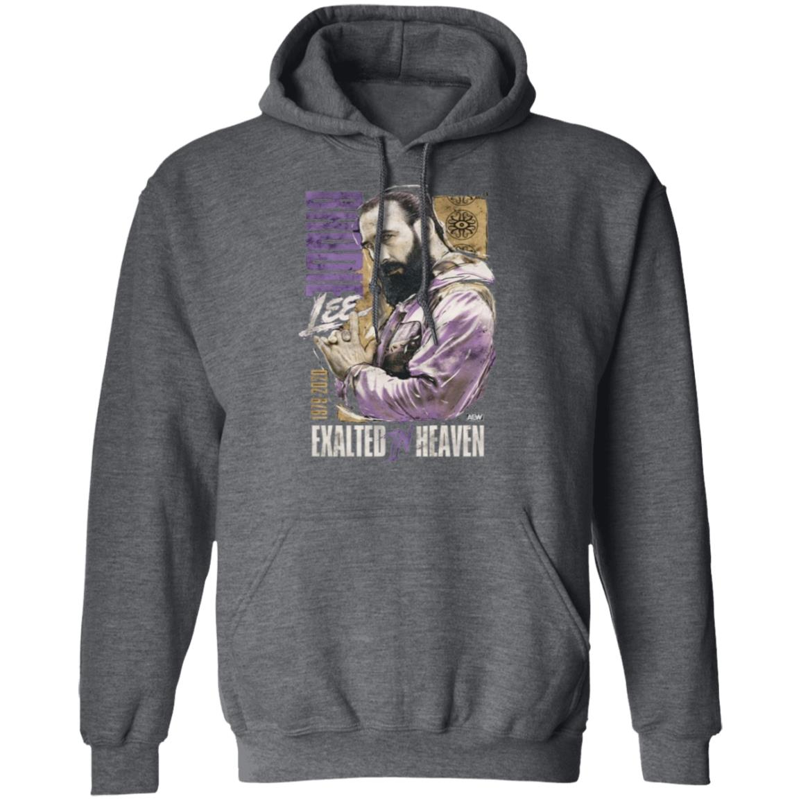 Aew Brodie Lee Exalted In Heaven Shirt K Trevor Wilson Brodie Lee Exalted In Heaven Shirt Hoodie Sweatshirt - Teechipus