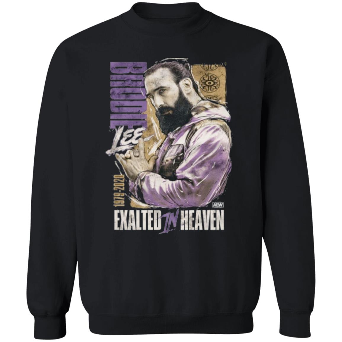 Aew Brodie Lee Exalted In Heaven Shirt K Trevor Wilson Brodie Lee Exalted In Heaven Shirt Hoodie Sweatshirt - Teechipus