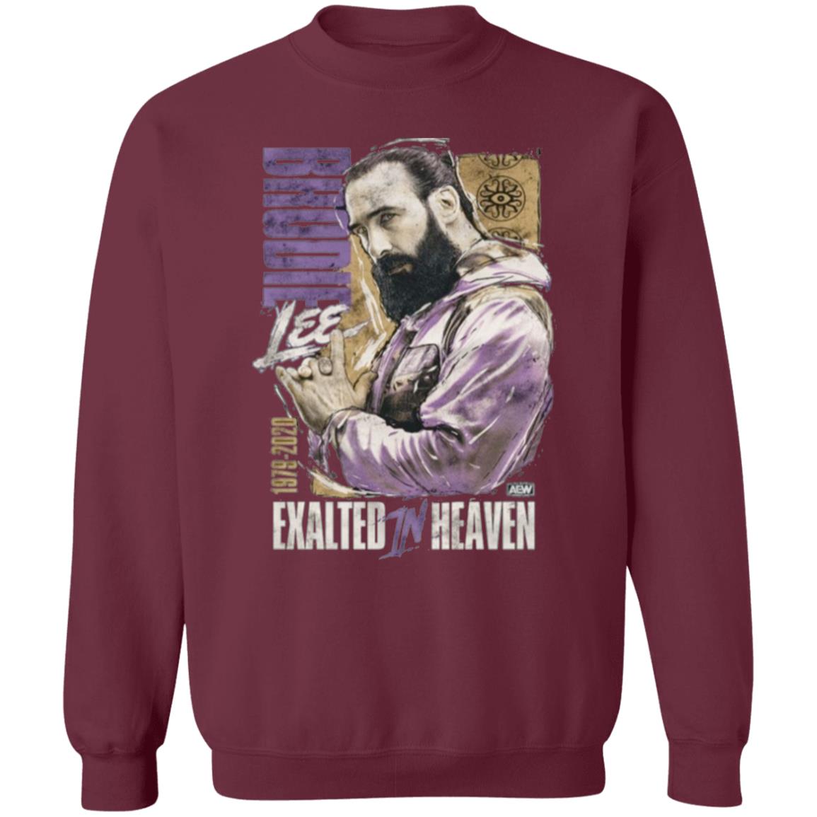 Aew Brodie Lee Exalted In Heaven Shirt K Trevor Wilson Brodie Lee Exalted In Heaven Shirt Hoodie Sweatshirt - Teechipus