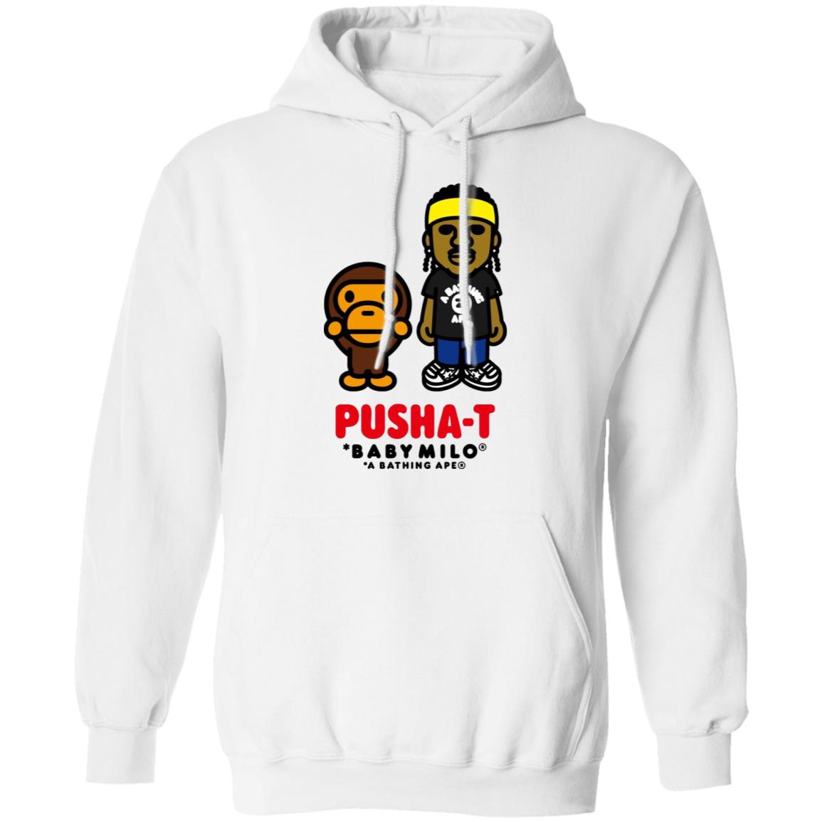 Bape X Pusha T Baby Milo Shirt Drummond Pusha T Baby Milo Shirt Los Angeles Lakers Bape X Pusha T Baby Milo Shirt Hoodie Sweatshirt - Teechipus