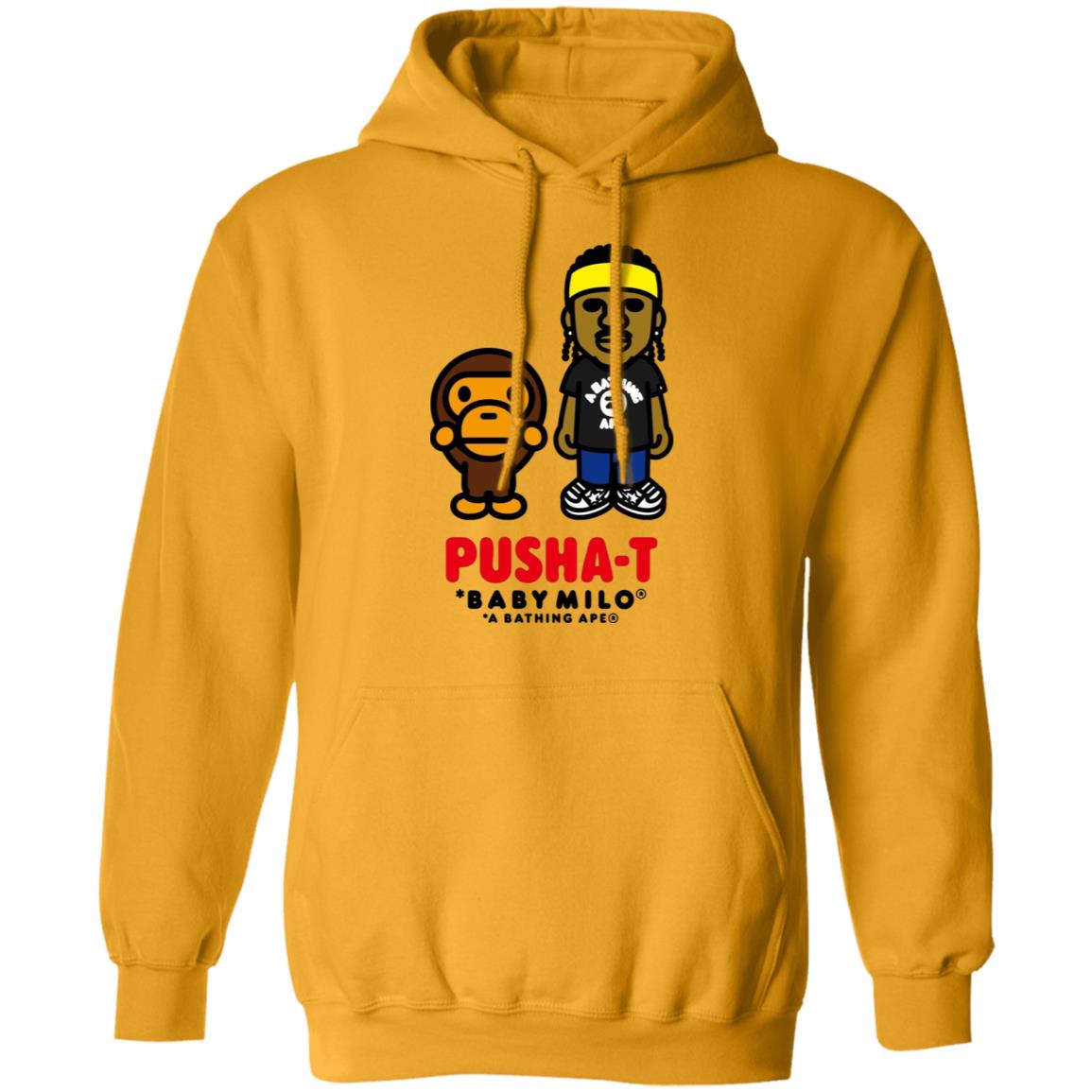 Bape X Pusha T Baby Milo Shirt Drummond Pusha T Baby Milo Shirt Los Angeles Lakers Bape X Pusha T Baby Milo Shirt Hoodie Sweatshirt - Teechipus