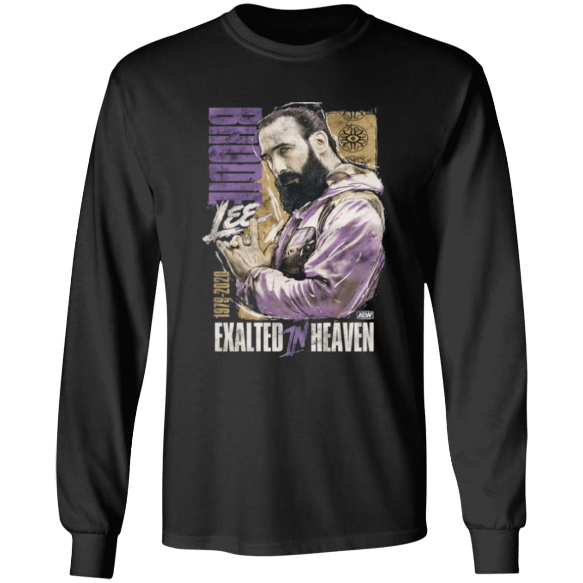 Aew Brodie Lee Exalted In Heaven Shirt K Trevor Wilson Brodie Lee Exalted In Heaven Shirt Hoodie Sweatshirt - Teechipus