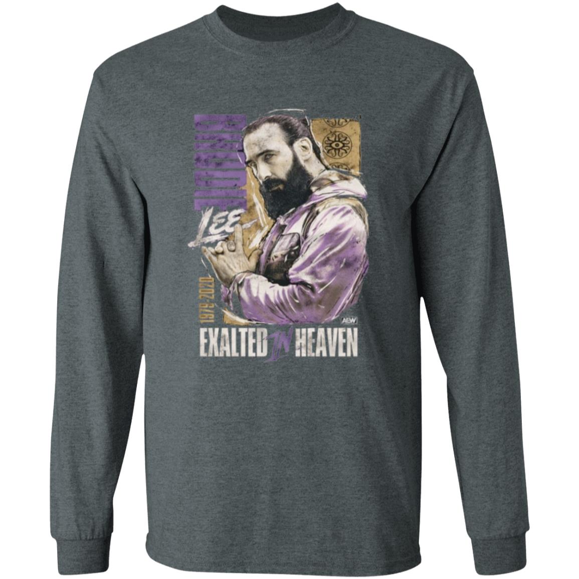 Aew Brodie Lee Exalted In Heaven Shirt K Trevor Wilson Brodie Lee Exalted In Heaven Shirt Hoodie Sweatshirt - Teechipus