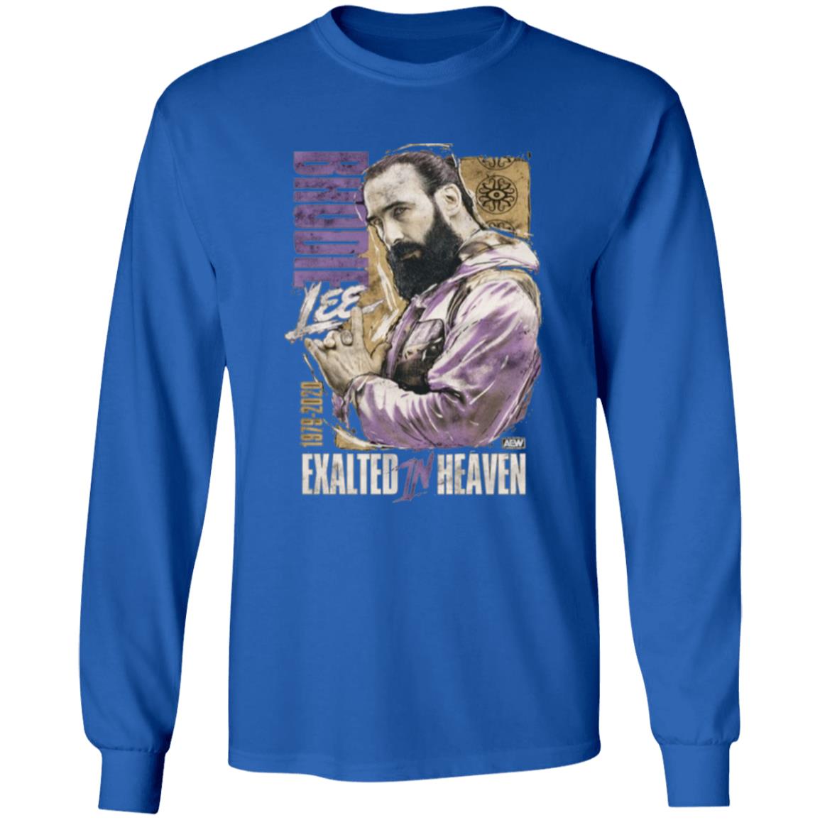 Aew Brodie Lee Exalted In Heaven Shirt K Trevor Wilson Brodie Lee Exalted In Heaven Shirt Hoodie Sweatshirt - Teechipus