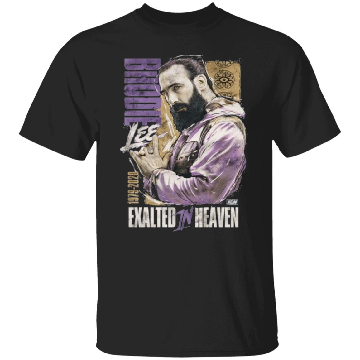 Aew Brodie Lee Exalted In Heaven Shirt K Trevor Wilson Brodie Lee Exalted In Heaven Shirt Hoodie Sweatshirt - Teechipus