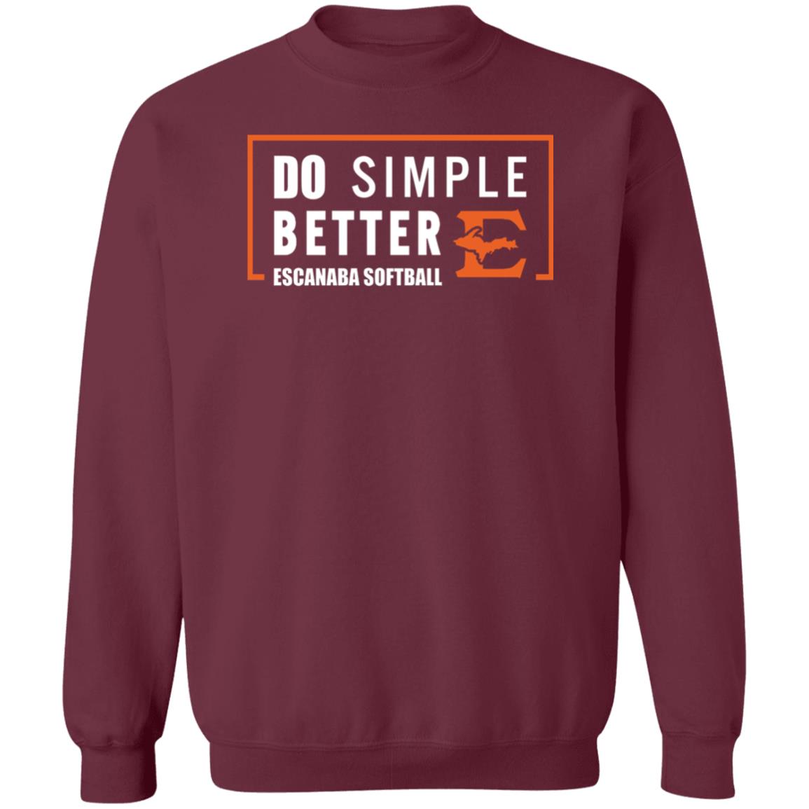 Do Simple Better Shirt Do Simple Better Escanaba Softball Shirt Joe Maddon Do Simple Better Shirt Hoodie Sweatshirt - Teechipus