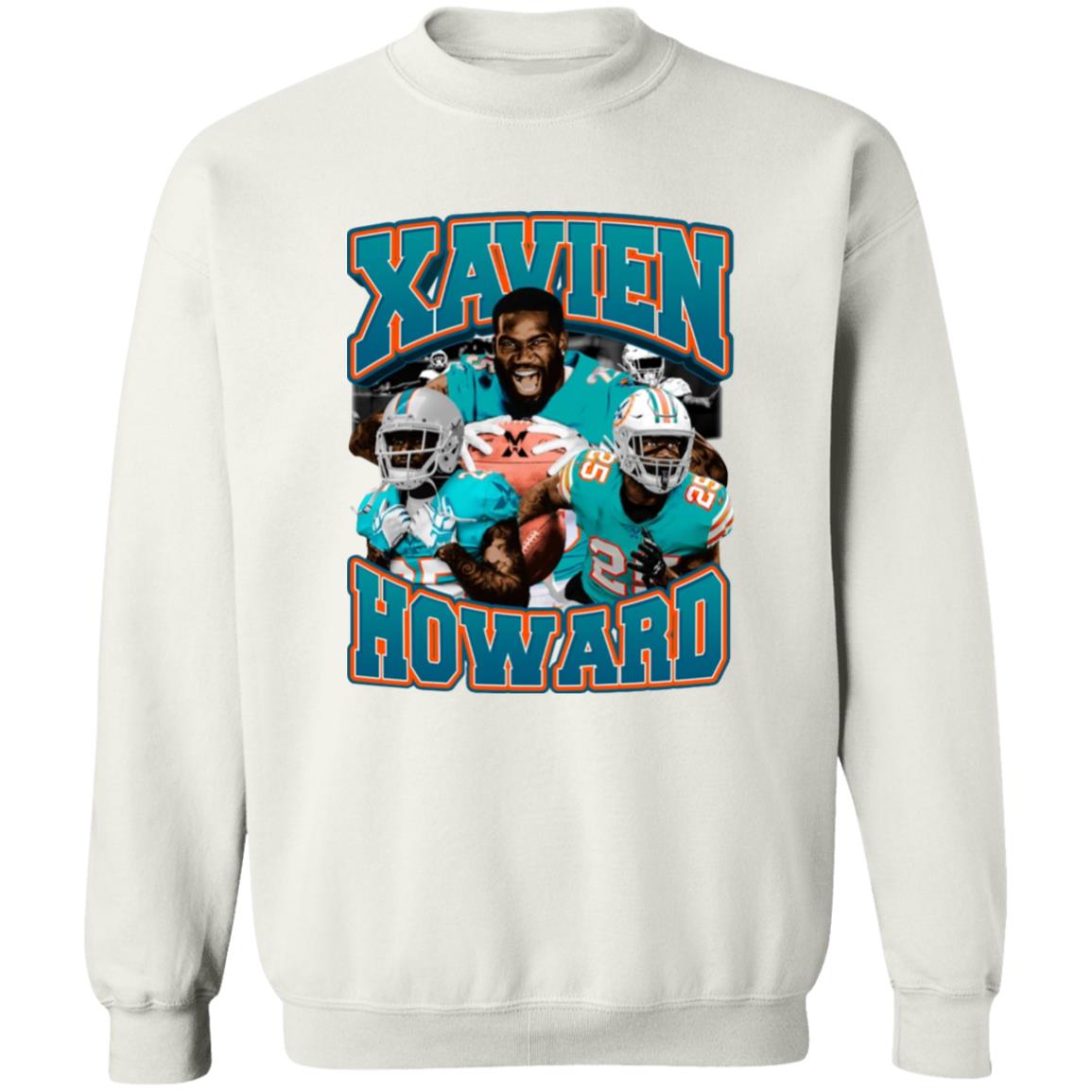 Xavien Howard X Vintage T-Shirt Dolphin Nation Xavien Howard Shirt Hoodie Sweatshirt - Teechipus