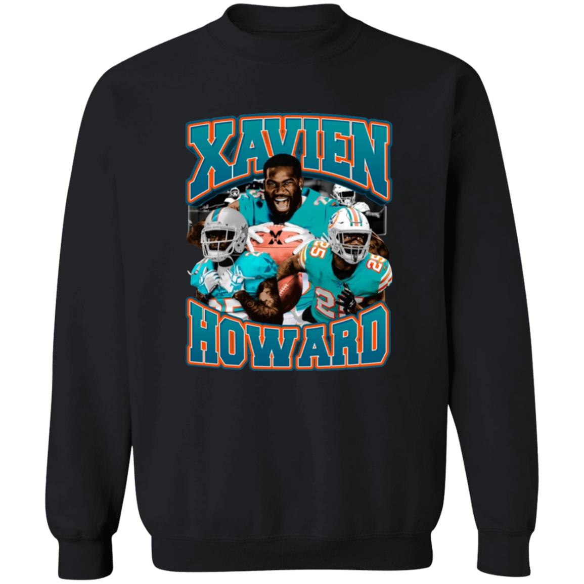 Xavien Howard X Vintage T-Shirt Dolphin Nation Xavien Howard Shirt Hoodie Sweatshirt - Teechipus