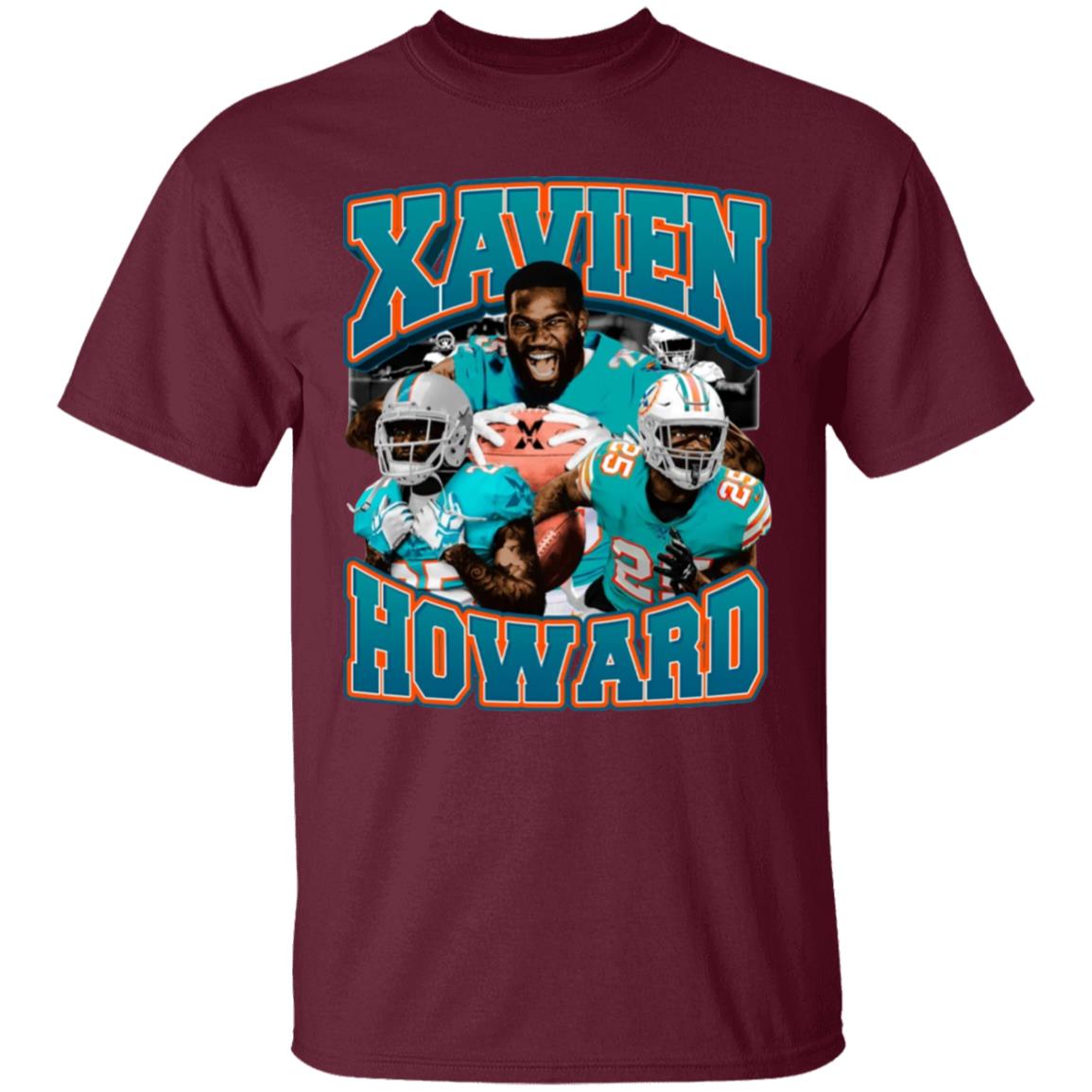 Xavien Howard X Vintage T-Shirt Dolphin Nation Xavien Howard Shirt Hoodie Sweatshirt - Teechipus