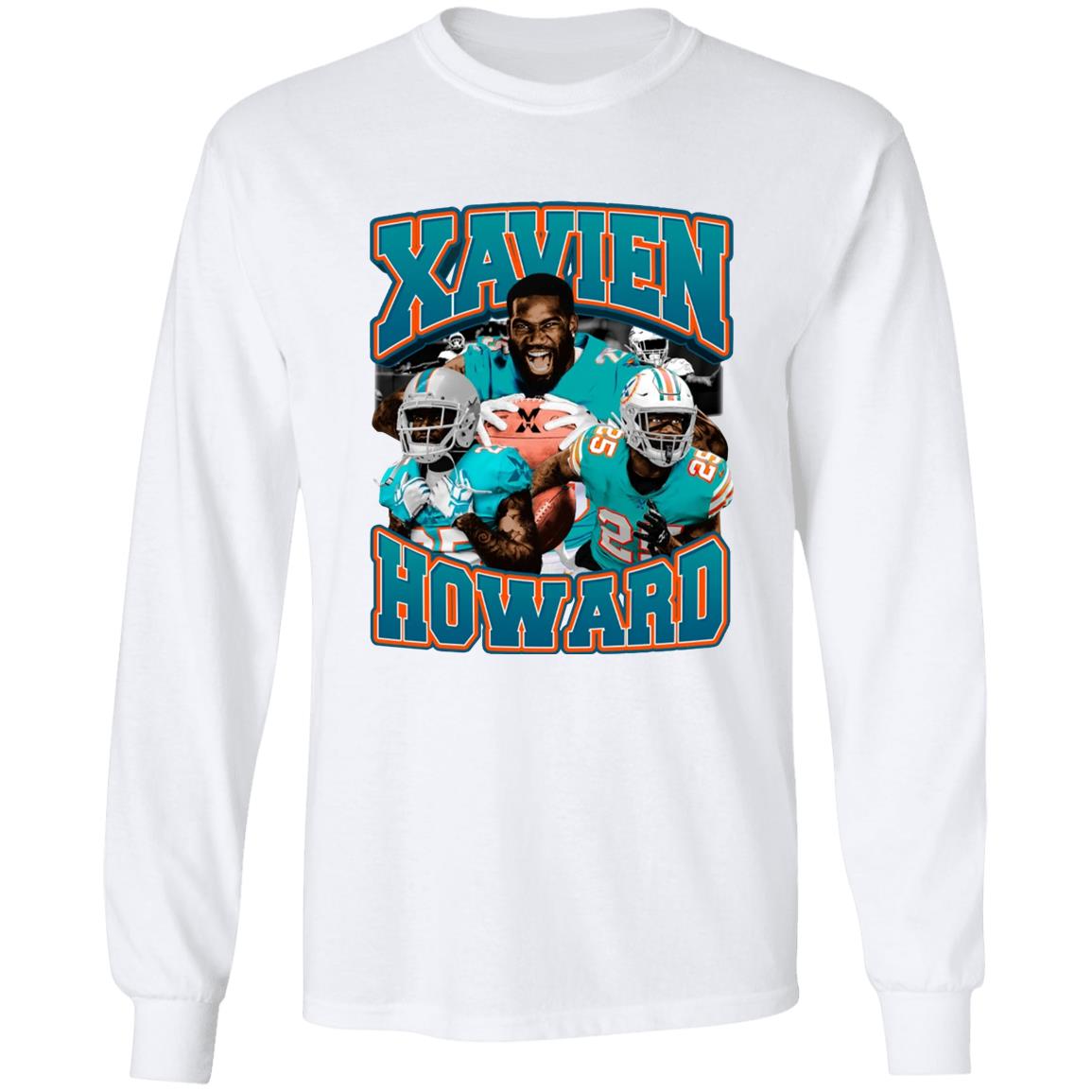 Xavien Howard X Vintage T-Shirt Dolphin Nation Xavien Howard Shirt Hoodie Sweatshirt - Teechipus
