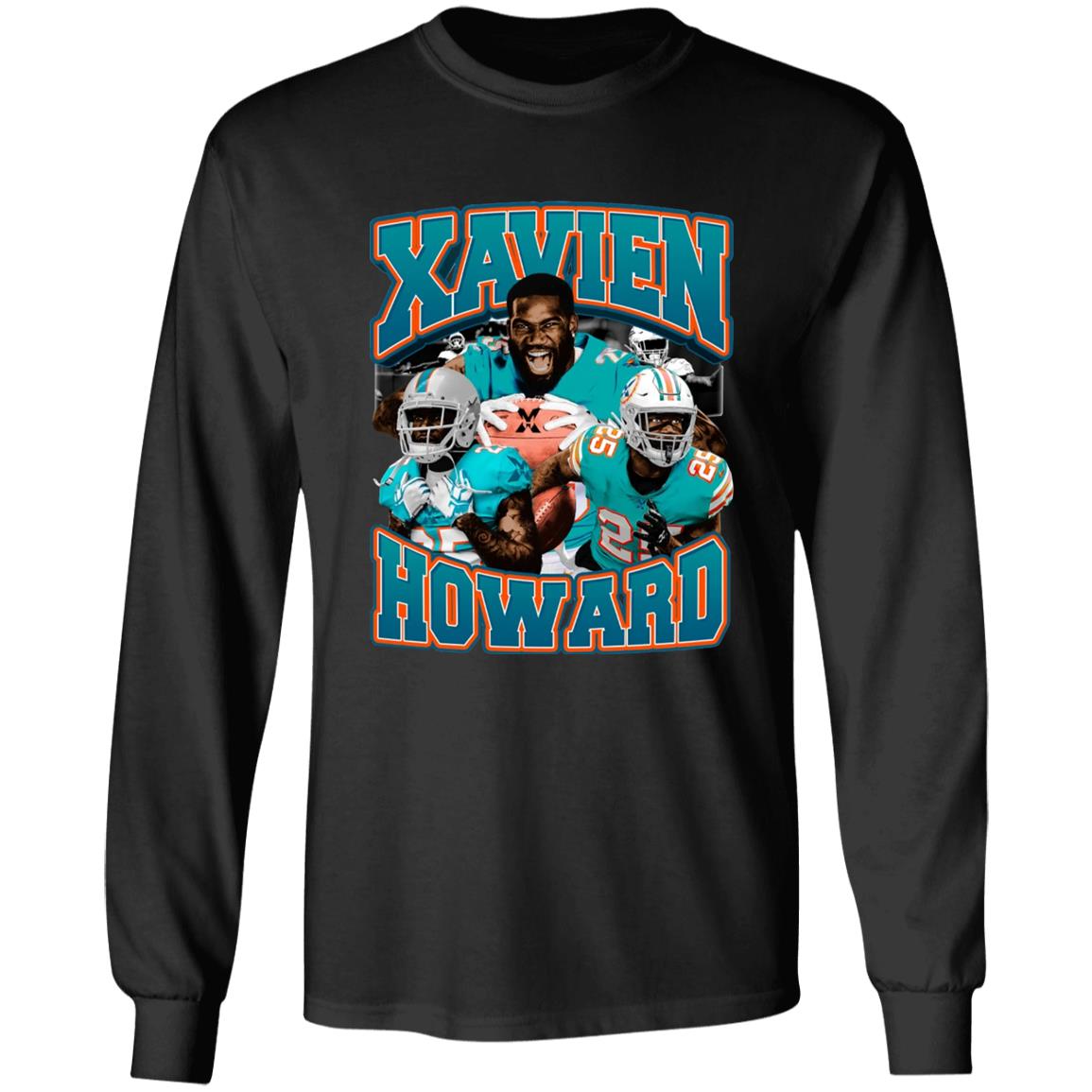 Xavien Howard X Vintage T-Shirt Dolphin Nation Xavien Howard Shirt Hoodie Sweatshirt - Teechipus