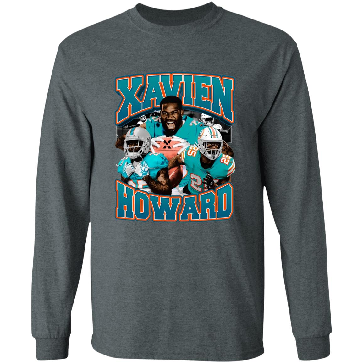 Xavien Howard X Vintage T-Shirt Dolphin Nation Xavien Howard Shirt Hoodie Sweatshirt - Teechipus