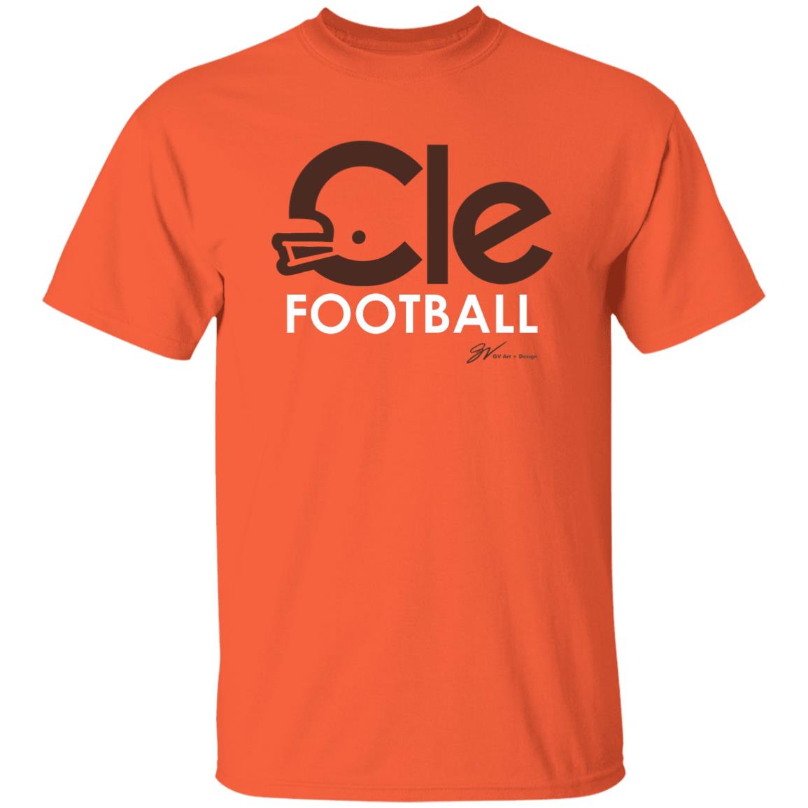 CLE Football Type T shirt Brown Cle Football Shirt Super Bowl Cle Football Shirt Hoodie Sweatshirt - Teechipus