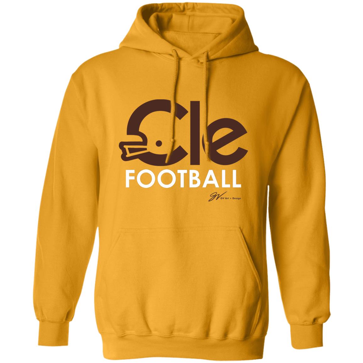 CLE Football Type T shirt Brown Cle Football Shirt Super Bowl Cle Football Shirt Hoodie Sweatshirt - Teechipus