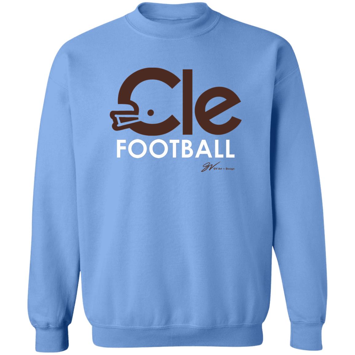 CLE Football Type T shirt Brown Cle Football Shirt Super Bowl Cle Football Shirt Hoodie Sweatshirt - Teechipus