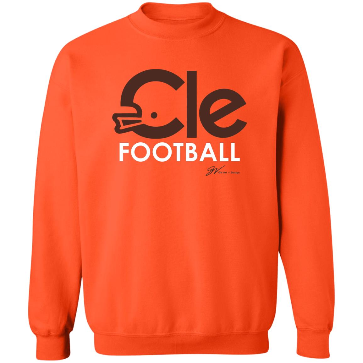 CLE Football Type T shirt Brown Cle Football Shirt Super Bowl Cle Football Shirt Hoodie Sweatshirt - Teechipus