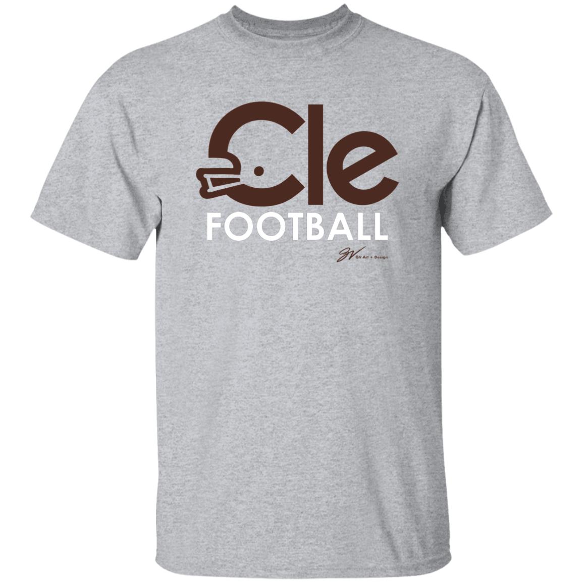 CLE Football Type T shirt Brown Cle Football Shirt Super Bowl Cle Football Shirt Hoodie Sweatshirt - Teechipus