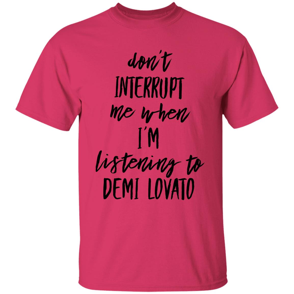 Don't Interrupt Me When I'm Listening To Demi Lovato Shirt Demi Lovato Shirt Demi Via Instagram Story Shirt Hoodie Sweatshirt - Teechipus