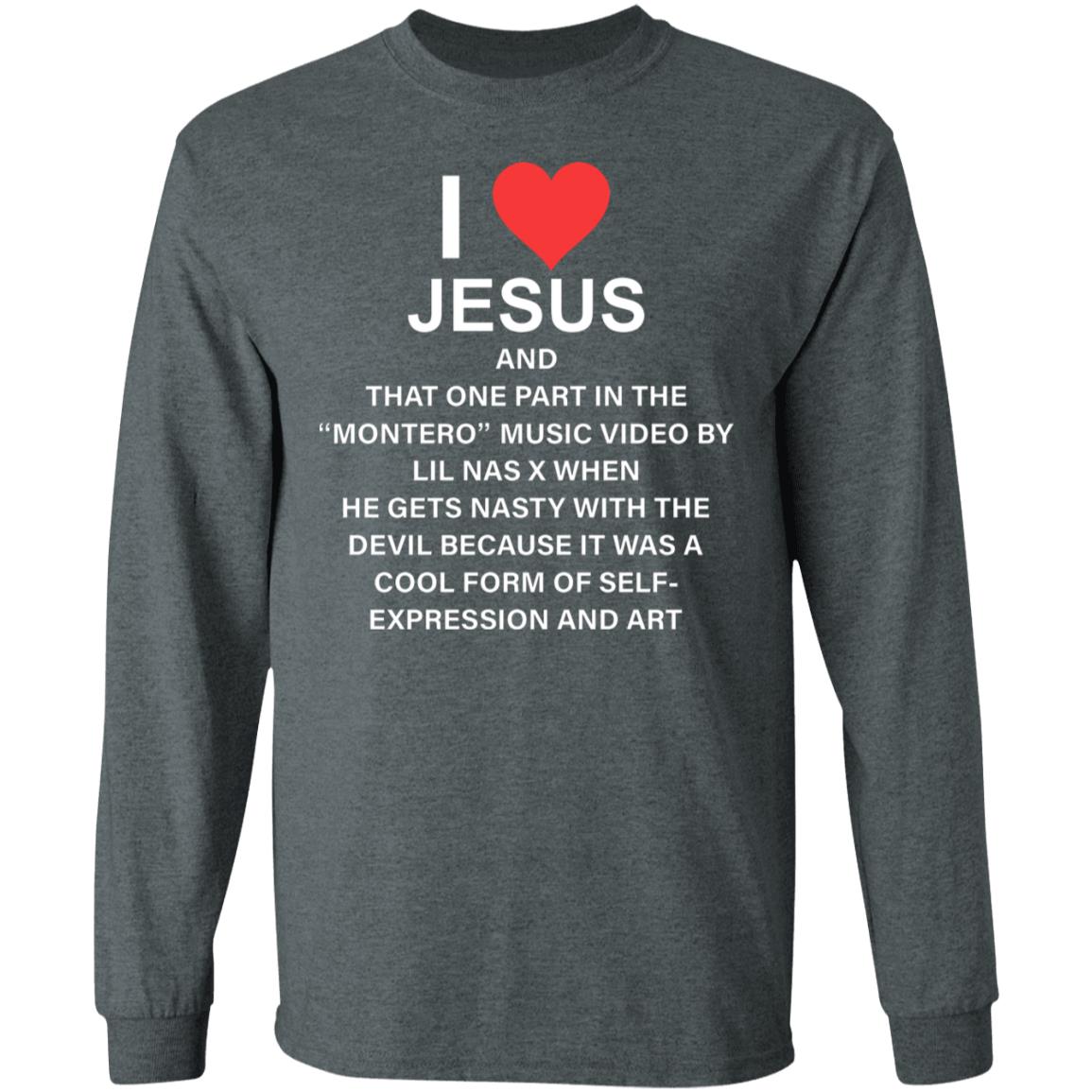 I Love Jesus And That One Part In The Shirt Lil Nas I Love Jesus And That One Part In The Shirt Hoodie Sweatshirt - Teechipus