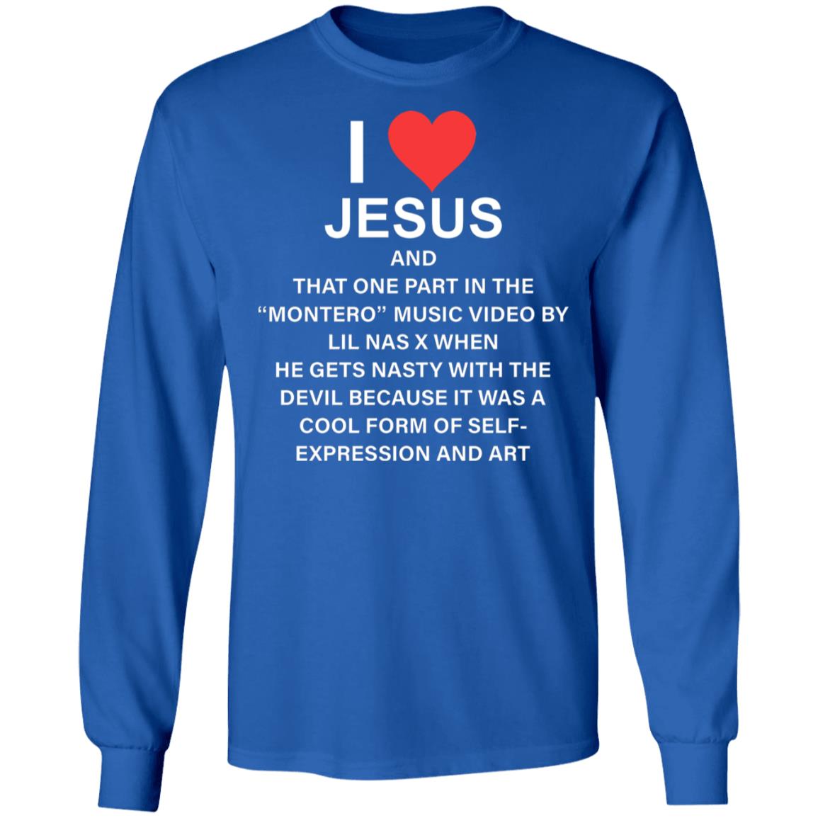 I Love Jesus And That One Part In The Shirt Lil Nas I Love Jesus And That One Part In The Shirt Hoodie Sweatshirt - Teechipus