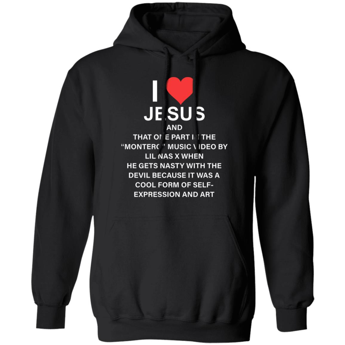 I Love Jesus And That One Part In The Shirt Lil Nas I Love Jesus And That One Part In The Shirt Hoodie Sweatshirt - Teechipus