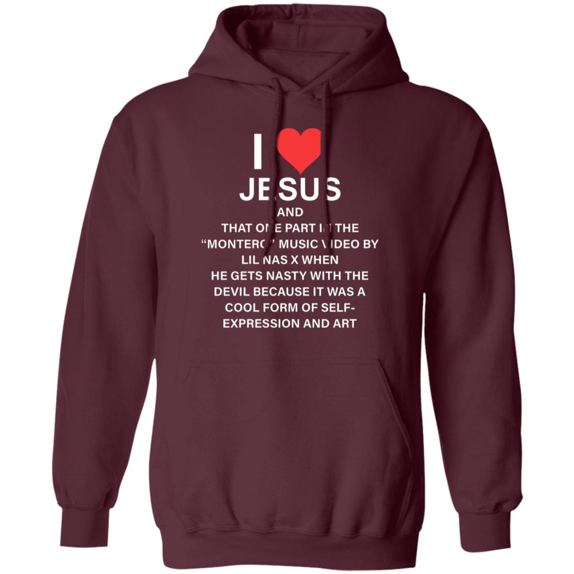 I Love Jesus And That One Part In The Shirt Lil Nas I Love Jesus And That One Part In The Shirt Hoodie Sweatshirt - Teechipus