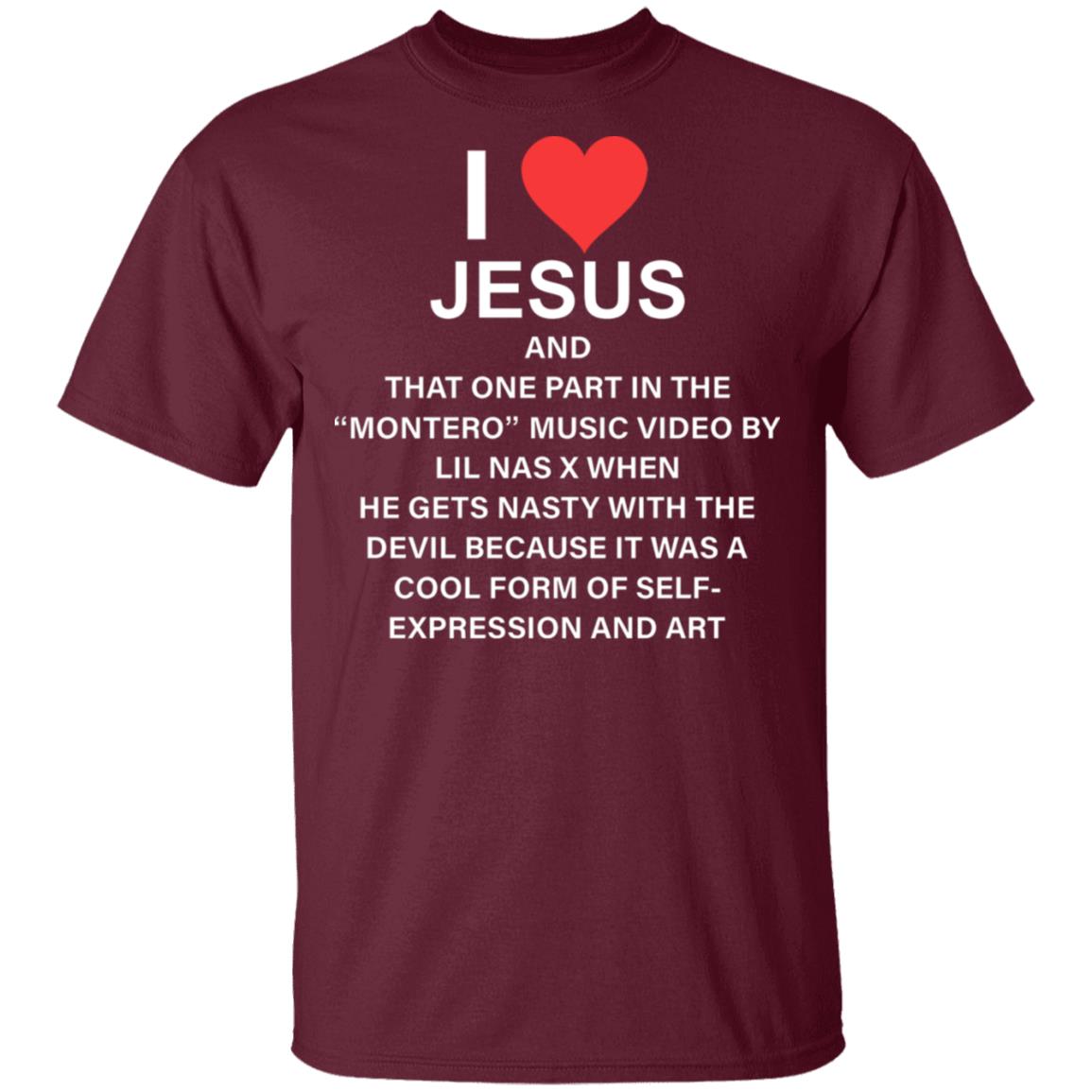 I Love Jesus And That One Part In The Shirt Lil Nas I Love Jesus And That One Part In The Shirt Hoodie Sweatshirt - Teechipus