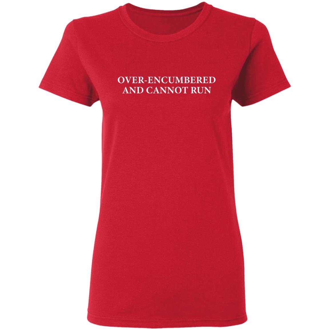 Over Encumbered And Cannot Run Shirt Emily Inkpen Over Encumbered And Cannot Run Shirt Hoodie Sweatshirt - Teechipus